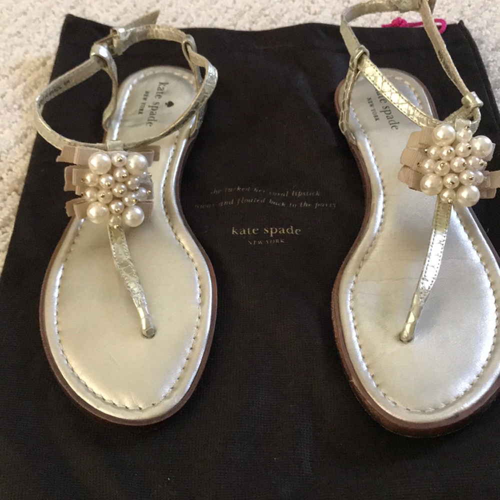Kate Spade pearl sandals